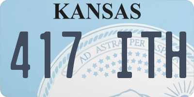 KS license plate 417ITH
