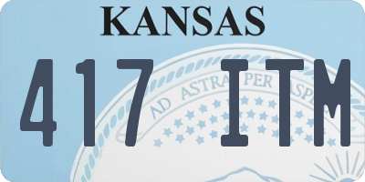 KS license plate 417ITM