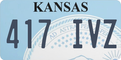 KS license plate 417IVZ