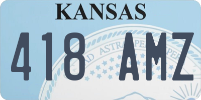 KS license plate 418AMZ