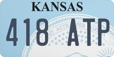 KS license plate 418ATP