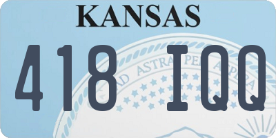 KS license plate 418IQQ