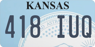 KS license plate 418IUQ