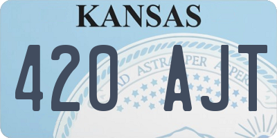 KS license plate 420AJT