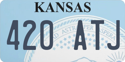 KS license plate 420ATJ