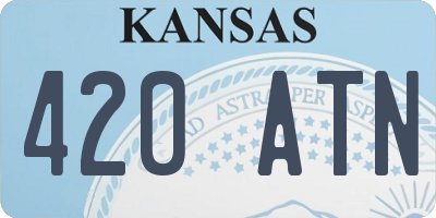 KS license plate 420ATN