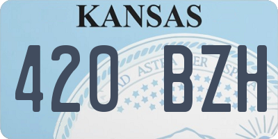 KS license plate 420BZH