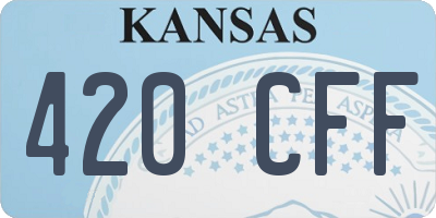 KS license plate 420CFF