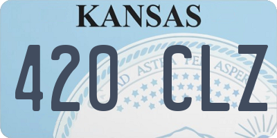 KS license plate 420CLZ