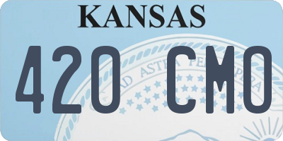KS license plate 420CMO