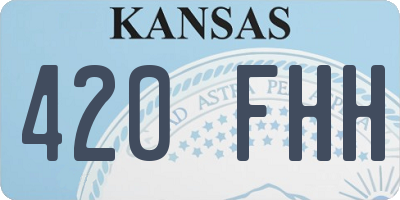 KS license plate 420FHH