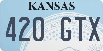 KS license plate 420GTX