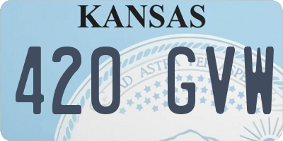 KS license plate 420GVW