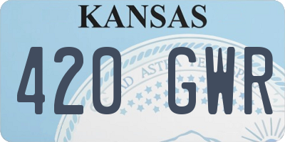 KS license plate 420GWR