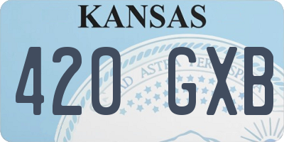 KS license plate 420GXB