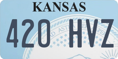 KS license plate 420HVZ