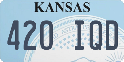KS license plate 420IQD