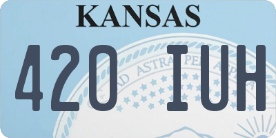 KS license plate 420IUH