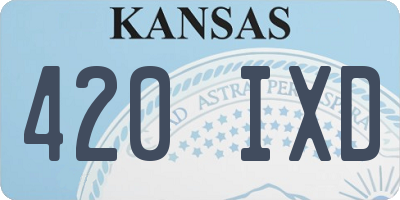 KS license plate 420IXD