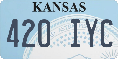 KS license plate 420IYC
