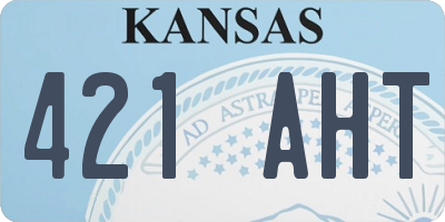 KS license plate 421AHT