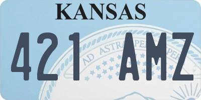 KS license plate 421AMZ