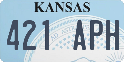 KS license plate 421APH