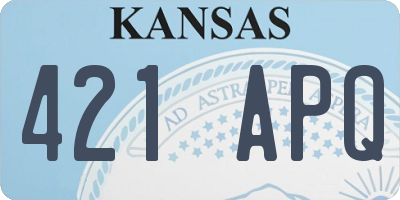 KS license plate 421APQ