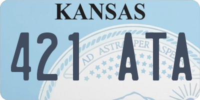 KS license plate 421ATA