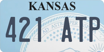 KS license plate 421ATP