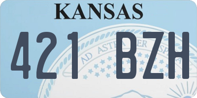 KS license plate 421BZH