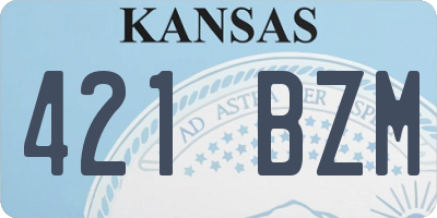 KS license plate 421BZM