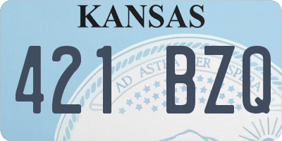 KS license plate 421BZQ
