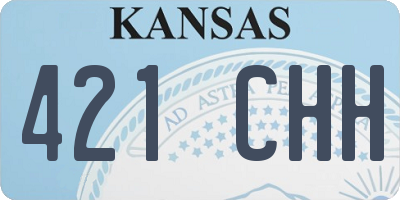 KS license plate 421CHH