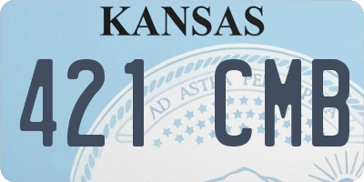 KS license plate 421CMB