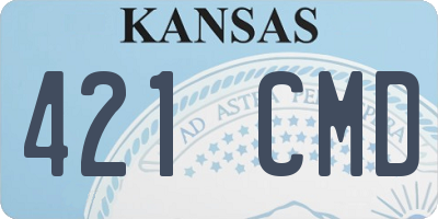KS license plate 421CMD
