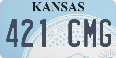 KS license plate 421CMG