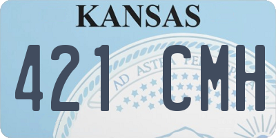 KS license plate 421CMH