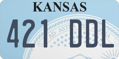 KS license plate 421DDL