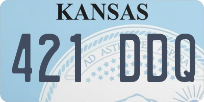 KS license plate 421DDQ