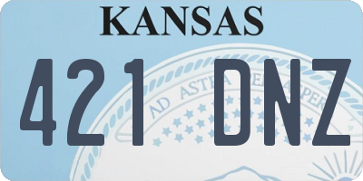 KS license plate 421DNZ
