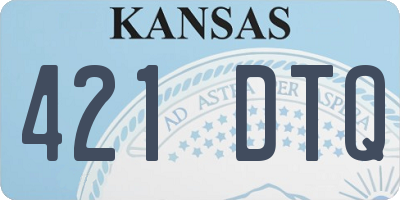 KS license plate 421DTQ