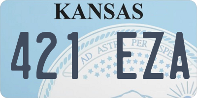 KS license plate 421EZA