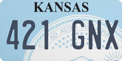 KS license plate 421GNX