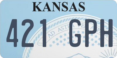 KS license plate 421GPH