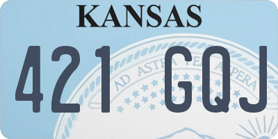 KS license plate 421GQJ