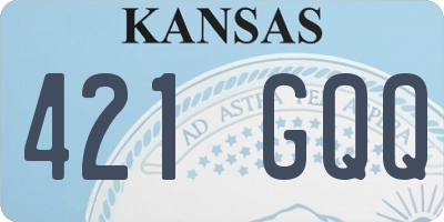 KS license plate 421GQQ