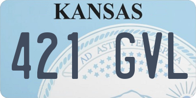 KS license plate 421GVL