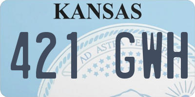 KS license plate 421GWH