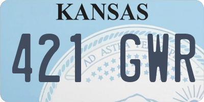 KS license plate 421GWR
